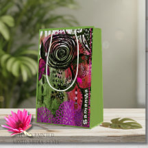 Personlig livfull abstrakt blandad media konst