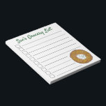 Personlig Livsmedel List Latke Potato Pancake Anteckningsblock<br><div class="desc">Utformningen har en originalmarkör som illustrerar en utsökt latkpotatispatkaka som fylls med sur kräm, en häl i det judiska cuisineet av helgdag. Perfekt för Hanukkah firande! Den här chanukah-latkastkonstruktionen finns också tillgänglig på andra produkter. Det finns också många fler utformanden från den här butiken! Ser du inte vad du är...</div>