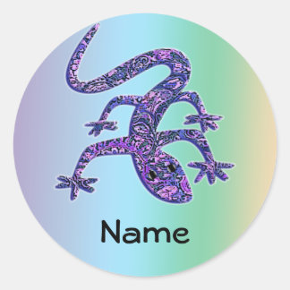 Personlig Lizard / Gecko / Salamander Stickers Runt Klistermärke