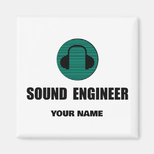 Personlig ljudtekniker ljudteknik magnet