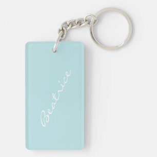 Personlig ljusblå minimalistisk brudtjänstpresent