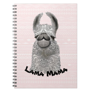 Personlig Llama Mamma Anteckningsbok