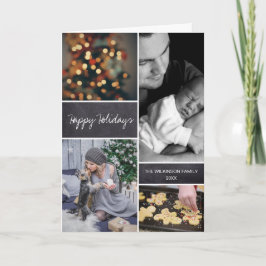 Personlig Lodrät Julfotopassage Kort