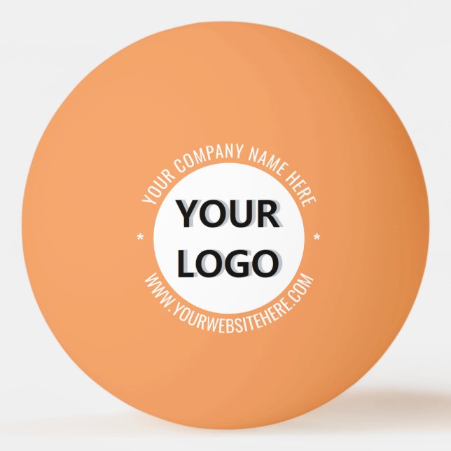 Personlig Logo eller Foto och Text Ping Pong Boll (Framsidan)