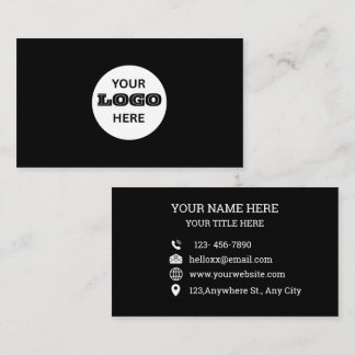 Personlig Logo Professionell Företag Visitkort