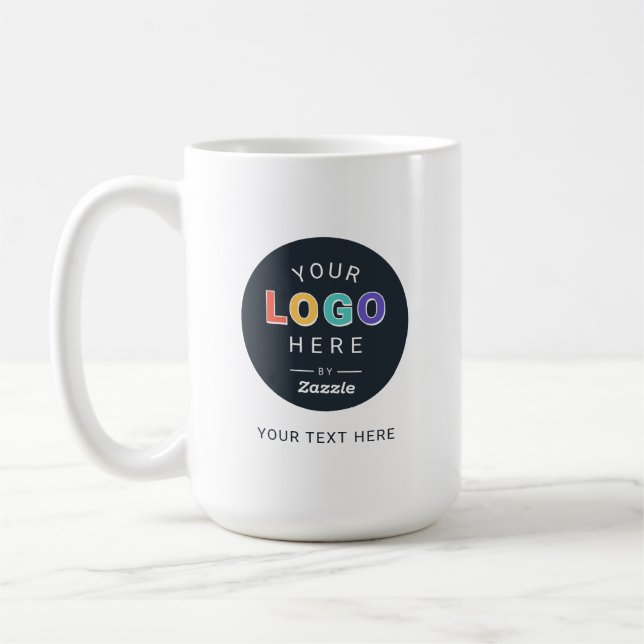 Personlig logodesign kaffemugg (Vänster)