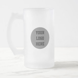 Personlig Logotyp Business Company Script Beer Frostat Ölglas
