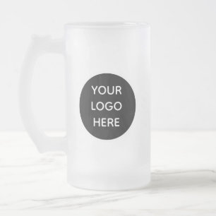 Personlig Logotyp Business Company Script Beer Frostat Ölglas