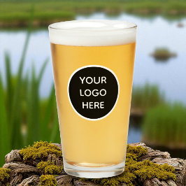 Personlig Logotyp Business Company Script Beer Glaskopp