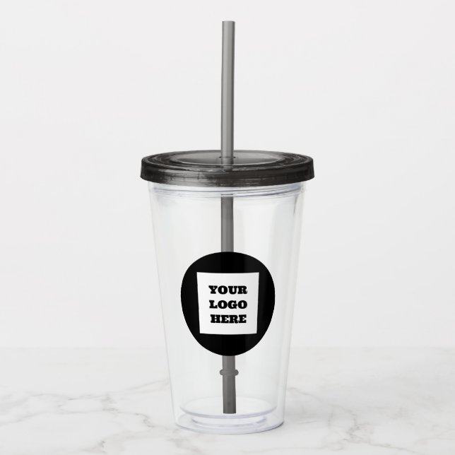 Personlig Logotyp Business Company-skript Take Away Mugg (Framsida)