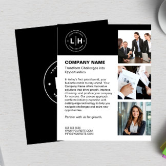 Personlig Logotyp Business Flygblad
