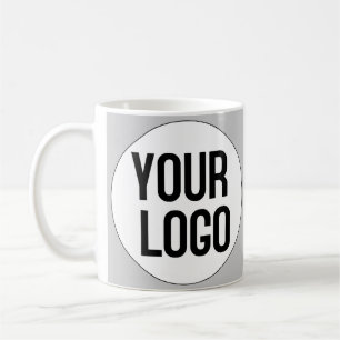 Personlig logotyp design mall på mugg