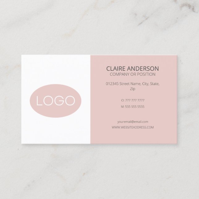 Personlig, Logotyp för Anpassningsbar Visitkort (Framsida)