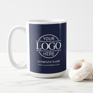 Personlig logotyp för företag - skräddarsydd föret kaffemugg