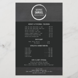 PERSONLIG LOGOTYP FÖR KUSTON CHALK SKETCH FLYGBLAD