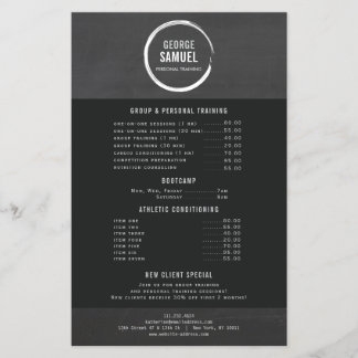 PERSONLIG LOGOTYP FÖR KUSTON CHALK SKETCH FLYGBLAD