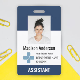 Personlig logotyp för sjukhuspersonal och foto-ID
