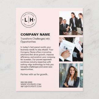 Personlig Logotyp Foto Modern Business Flygblad