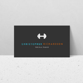 PERSONLIG LOGOTYP MED BLUE OCH ORANGE TEXT VISITKORT