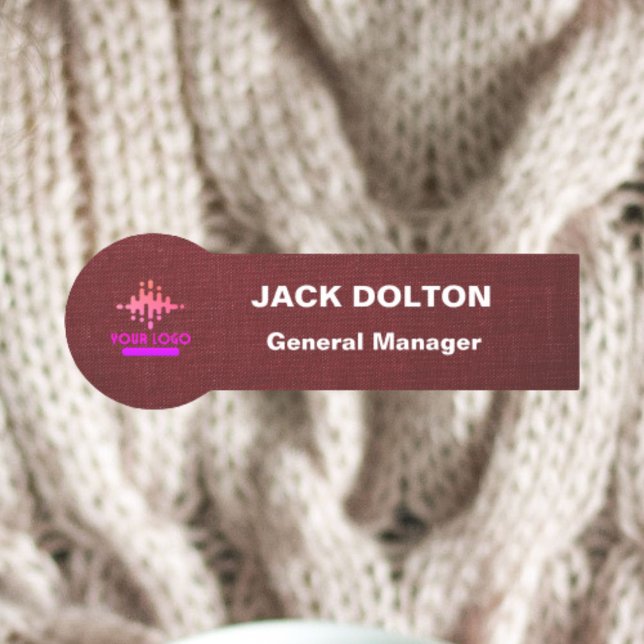 Personlig Logotyp Namn bricka för anställda Namnbricka (Skapare uppladdad)