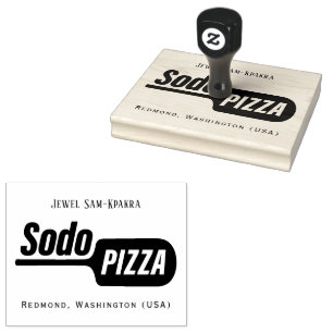 Personlig LOGOTYP Sodo Pizza Stämpel