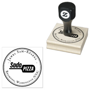 Personlig LOGOTYP Sodo Pizza Stämpel