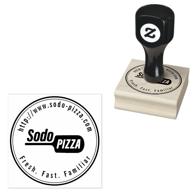 Personlig LOGOTYP Sodo Pizza Stämpel (Stämplad)