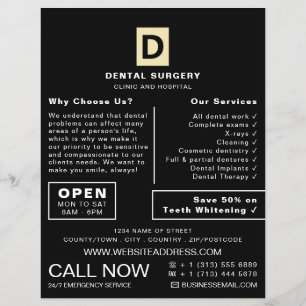 Personlig Logotyp, Tandvård, dentistreklam Reklamblad