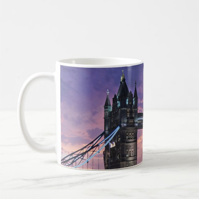 Personlig London Bridge Kaffemugg (Vänster)