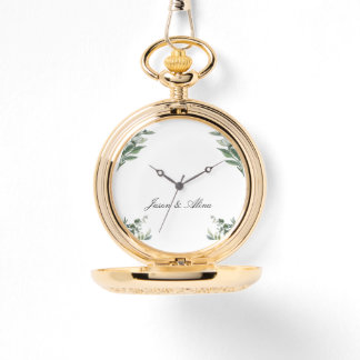 Personlig Löv-design-bevakning med anpassade namn Armbandsur