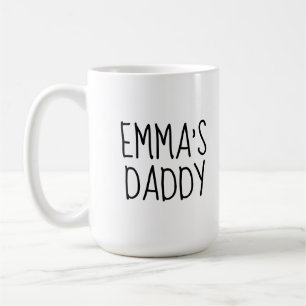 Personlig "Love You Daddy" Foto Espressokopp Kaffemugg