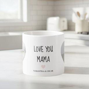 Personlig "Love You Mama" Anpassad present med f Espressomugg