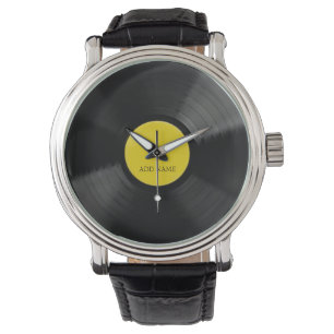 Personlig LP Vinyl Record Watch Armbandsur