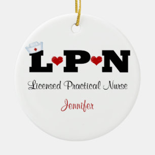 Personlig LPN Nurse Ornament
