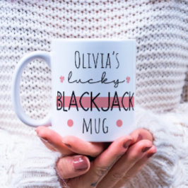 Personlig Lucky Blackjack Mugg