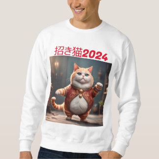 Personlig Lucky Cat 2024 Manar Basic Sweatshirt