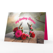 Personlig Lucky Horseshoe och Ro Kärlek