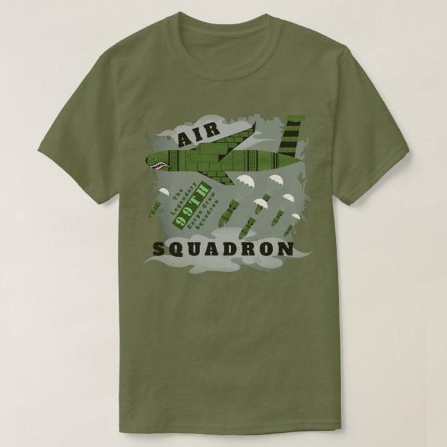 Personlig Luft Squadron T Shirt (Design framsida)