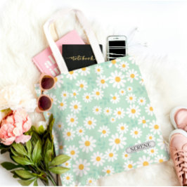 Personlig lugn Daisy blomster Tygkasse