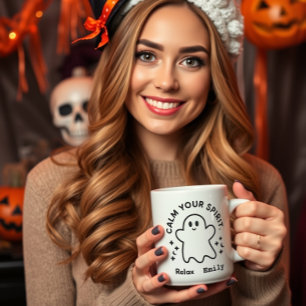 Personlig "Lugn Your Spirit" Ghost Mugg