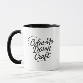 Personlig lugnande hantverkspresent kaffe mugg