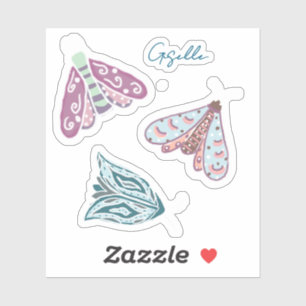 Personlig Luna Moth Sticker Lakan Klistermärken