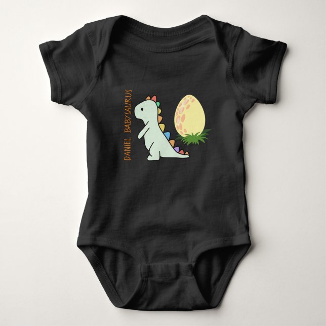 Personlig lustig Babysaurus vild jurassipark T Shirt (Framsida)