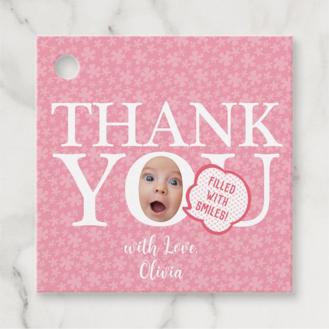 Personlig lustigt baby ansikte 1:a födelsedag part gåvor etiketter (Framsida)