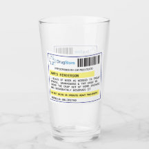 Personlig lustigt öl/ciderrecept glas