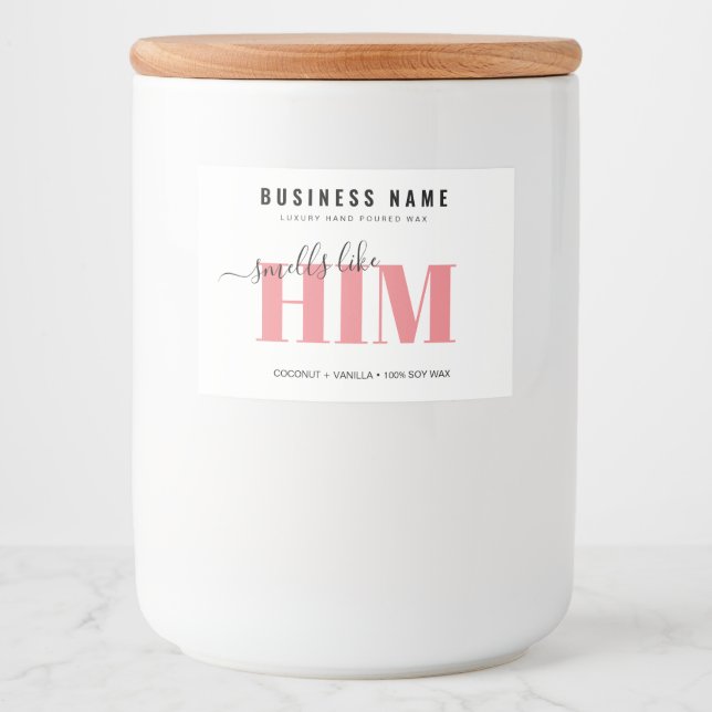 Personlig Luxury Candle-etikett Mat Etiketter (Framsida)