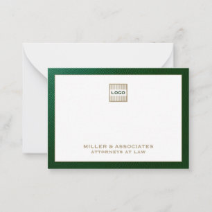 Personlig Luxury Company Logotyp Anteckningskort