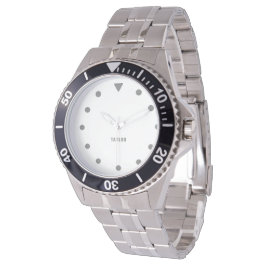 Personlig Luxury Stainless Steel Wristwatch Armbandsur
