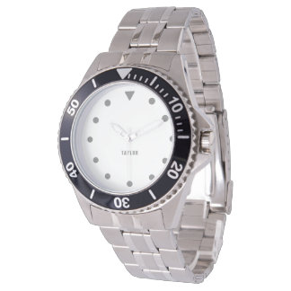 Personlig Luxury Stainless Steel Wristwatch Armbandsur