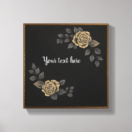 Personlig Luxury Wall Art - Elegant Guld Ram Canvastryck